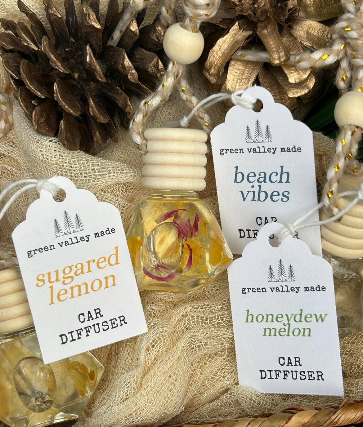 Summer Scented Car Diffusers | Air Fresheners: Citronella