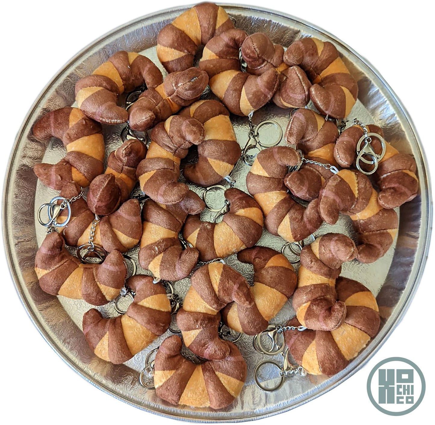 "Cuernitos" (Croissant/Horn) Plush Pan Dulce Key Chain: Singles