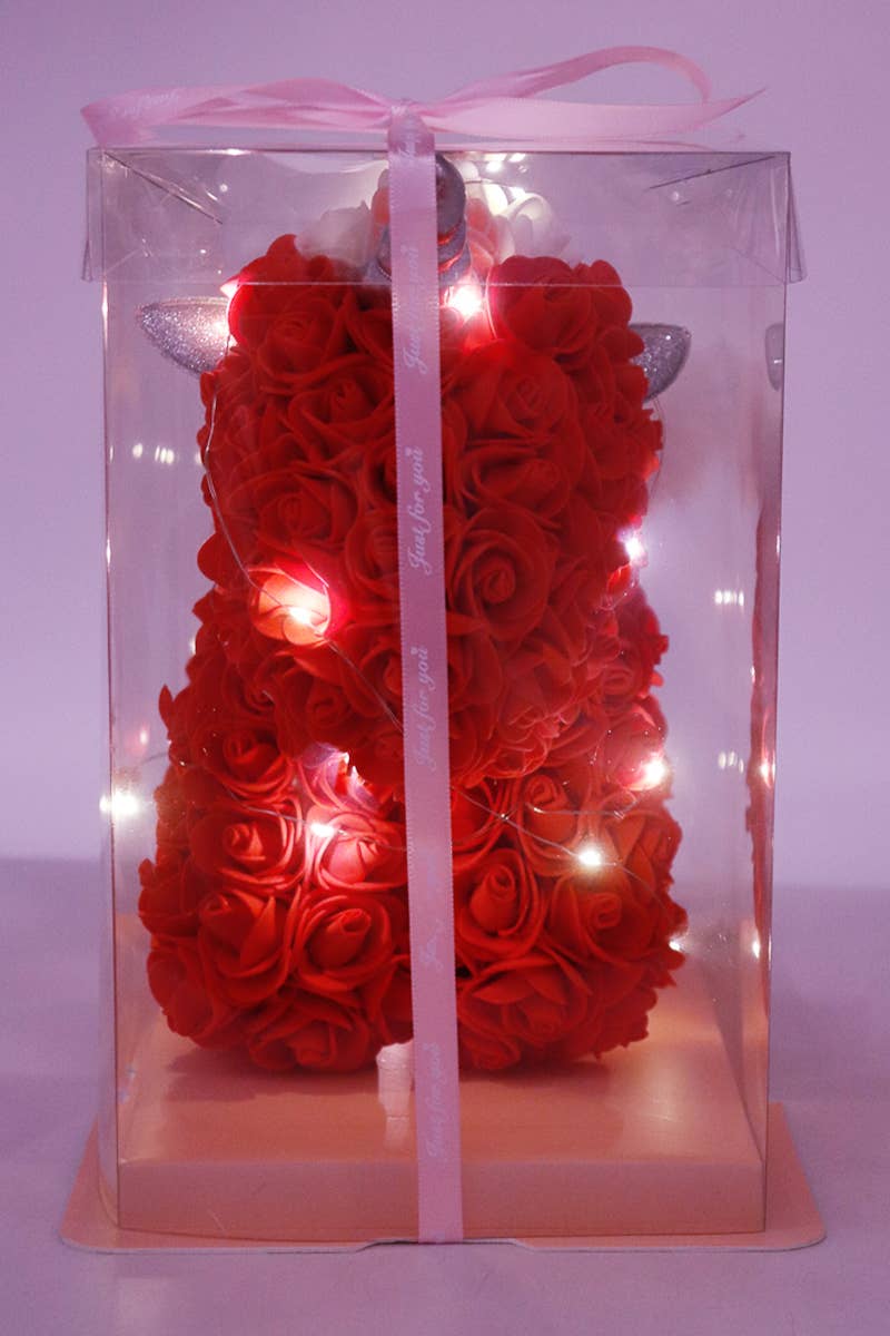 Forever LED Light Rose Unicorn Pony with Gift Box