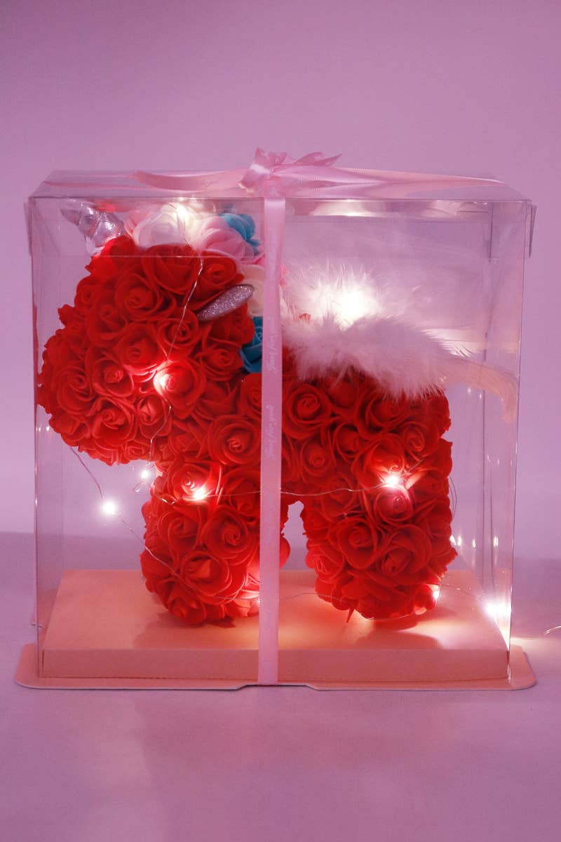 Forever LED Light Rose Unicorn Pony with Gift Box