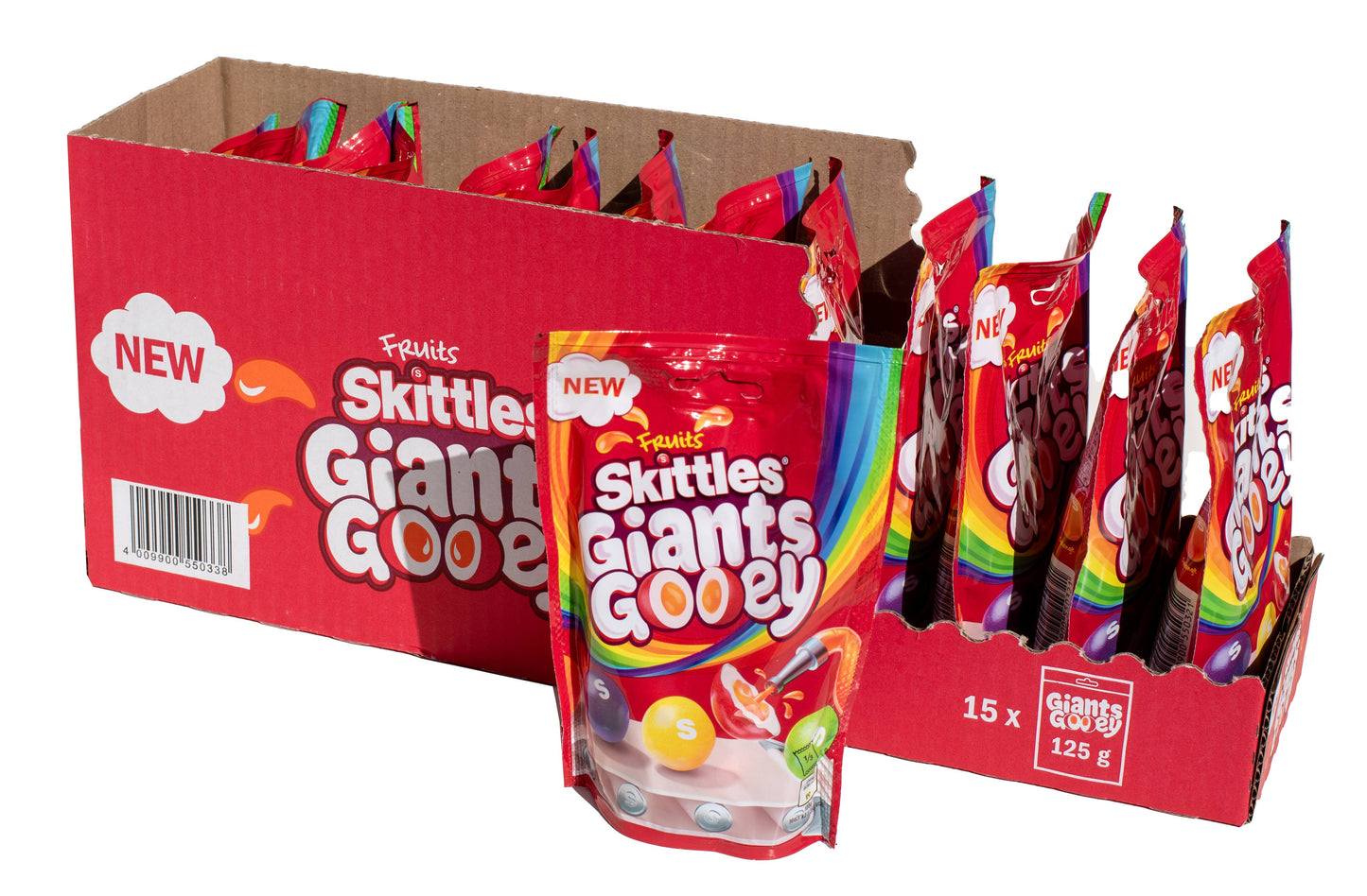 Limited Import - Skittles Giants Gooey 132g, 15ct