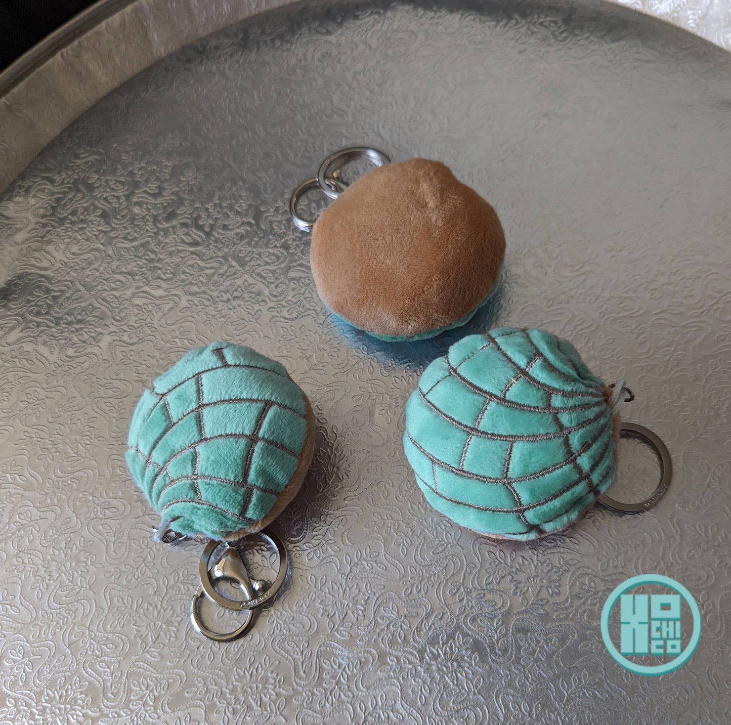 Plush Concha Key Chains, Pastel Colors: Pastel Yellow / Singles