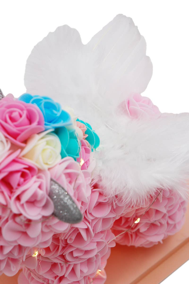 Forever LED Light Rose Unicorn Pony with Gift Box