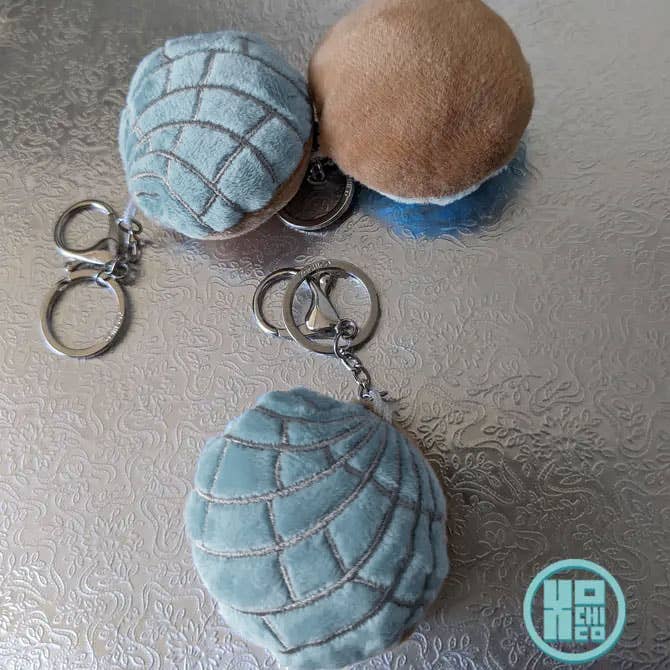 Plush Concha Key Chains, Pastel Colors: Pastel Yellow / Singles