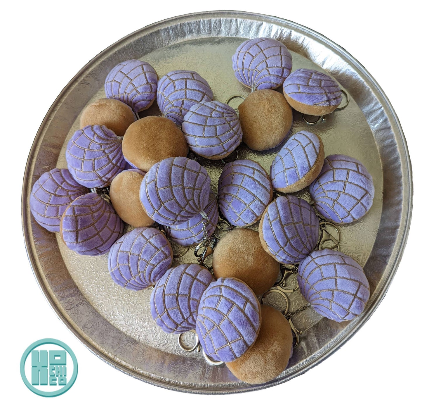 Plush Concha Key Chains, Pastel Colors: Pastel Purple / Singles