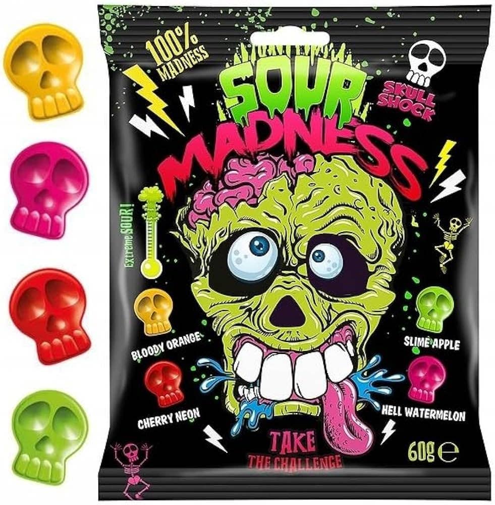 Limited Import - Sour Madness, Mystery 60g, 10ct