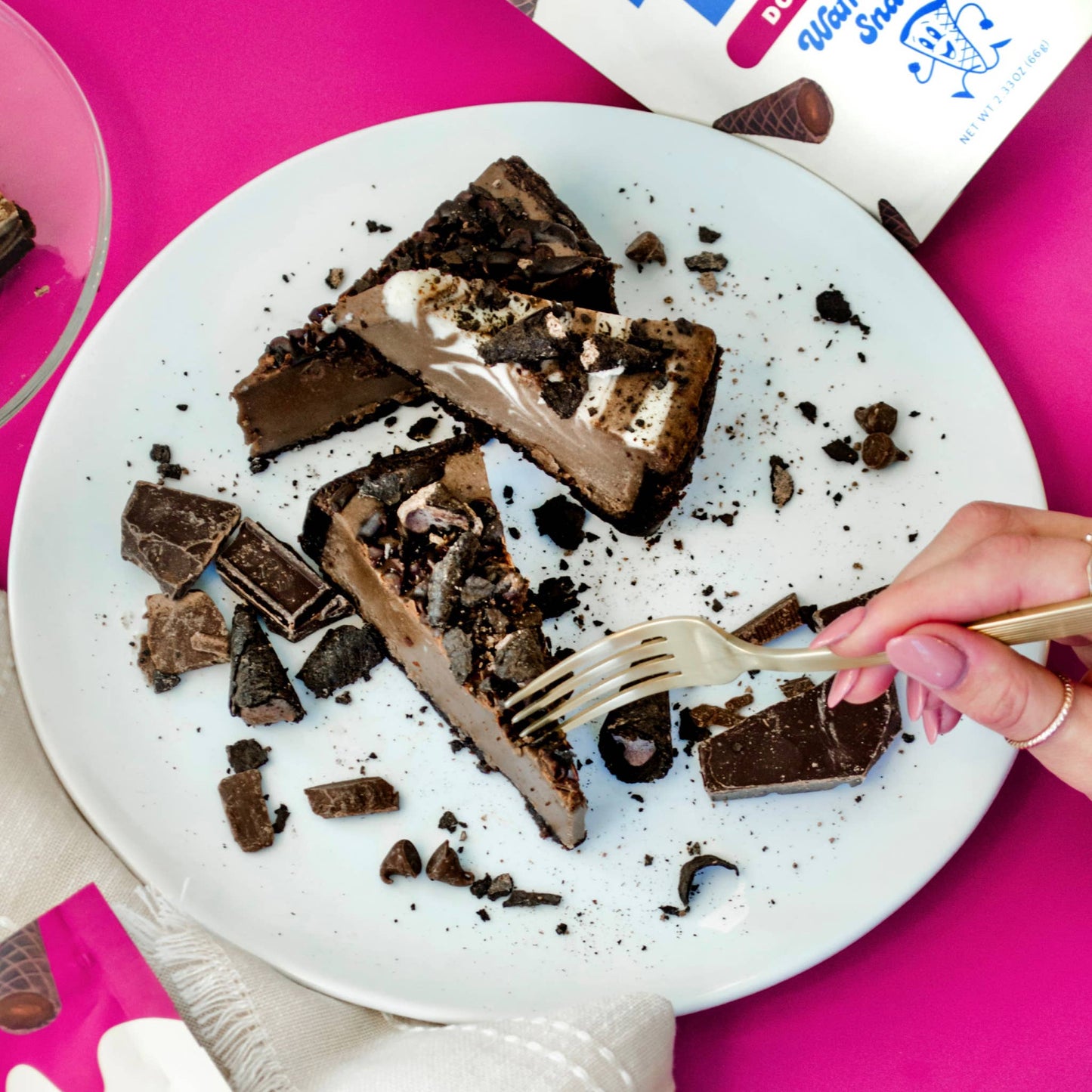 Double Fudge Waffle Cone Snacks