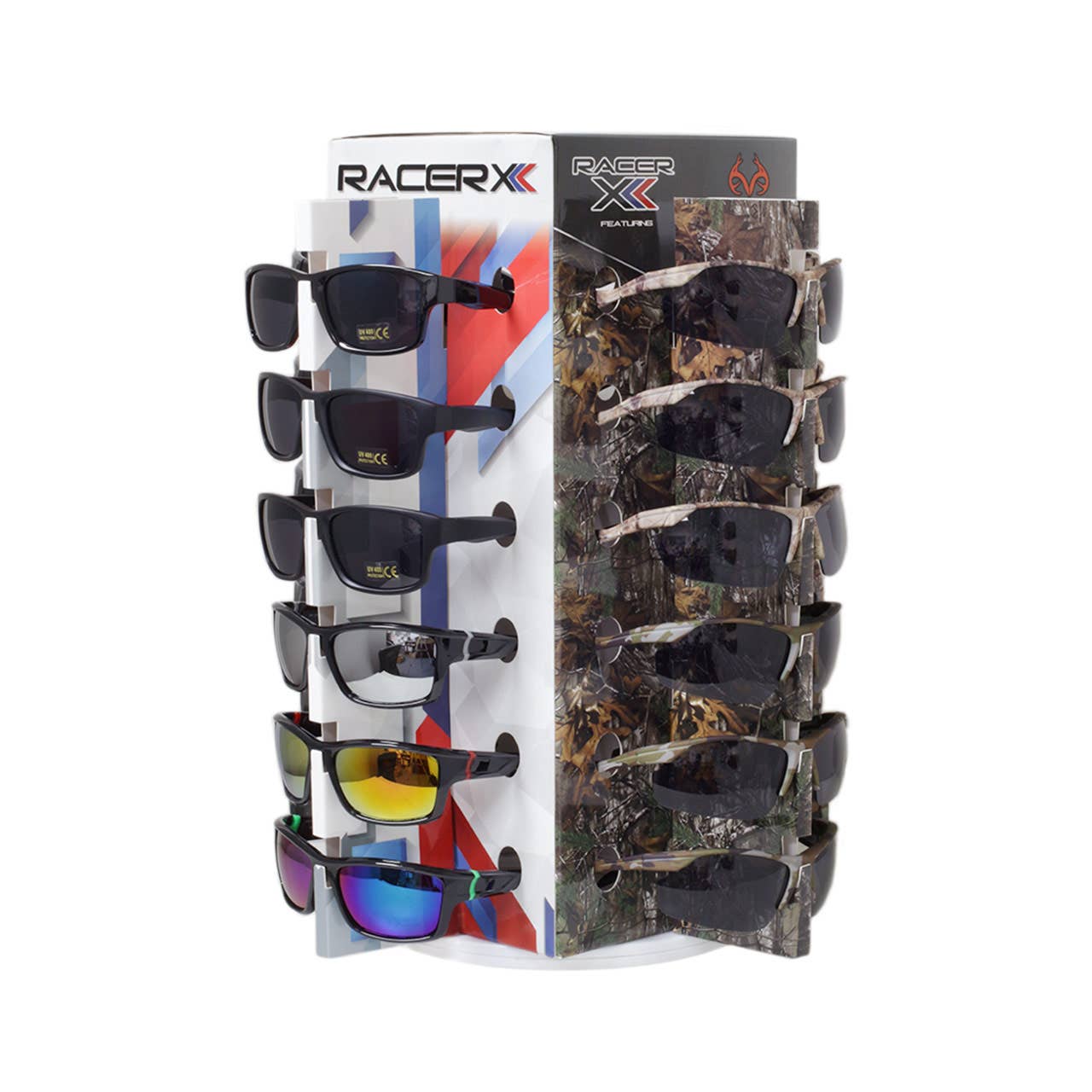 Sunglass Counter Displays Camo and Sport Styles Retail 48 PC