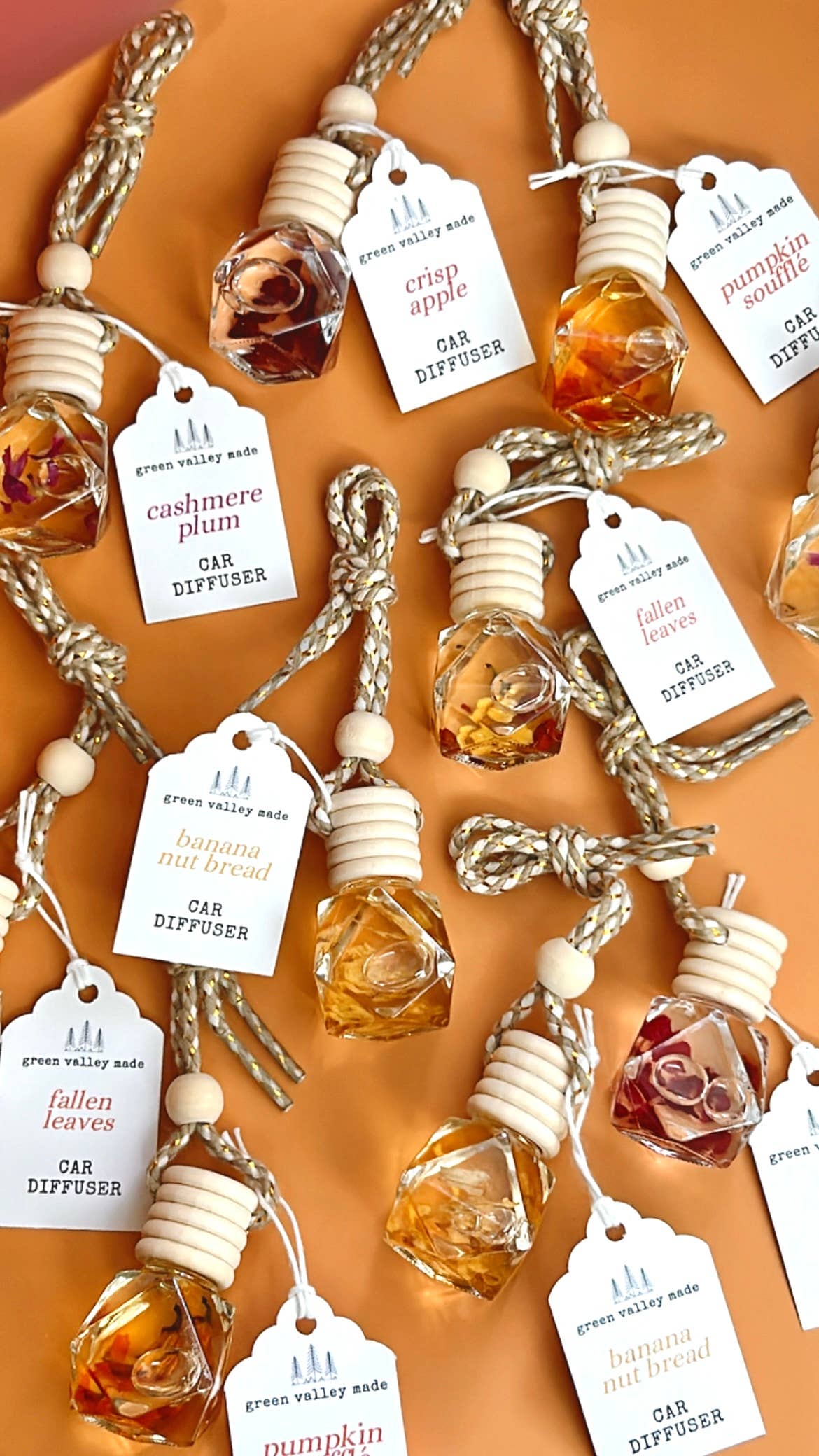 Fall/Autumn Scented Car Diffusers | Air Fresheners: Lemon Blueberry Crumble