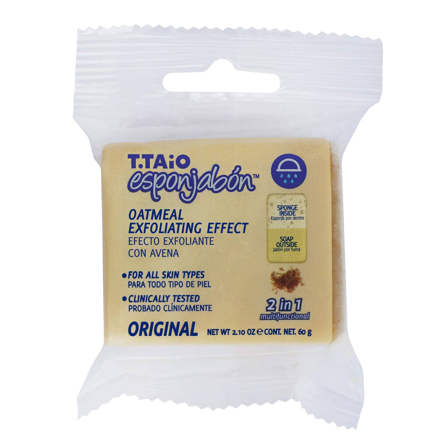 Mini EsponJabon Oatmeal - Exfoliating Effect