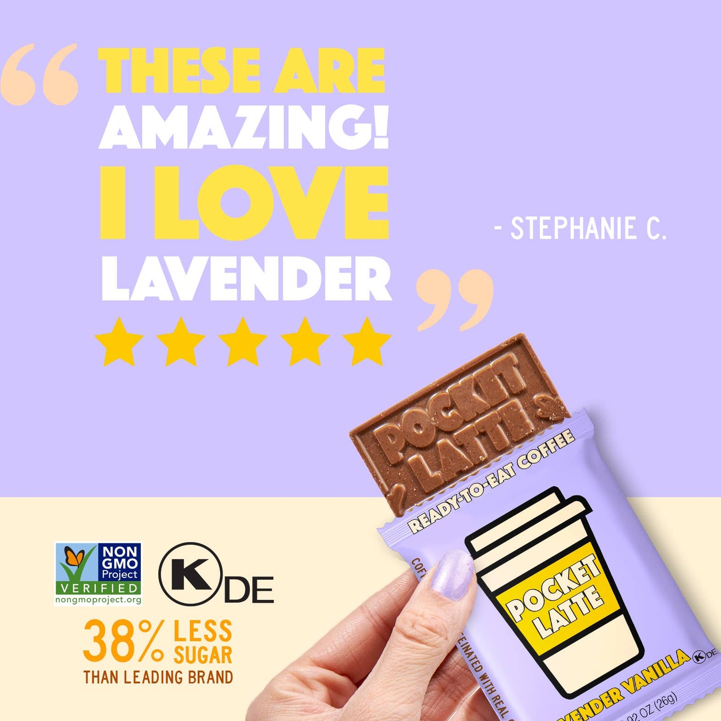 Lavender Vanilla - Coffee Chocolate Bar