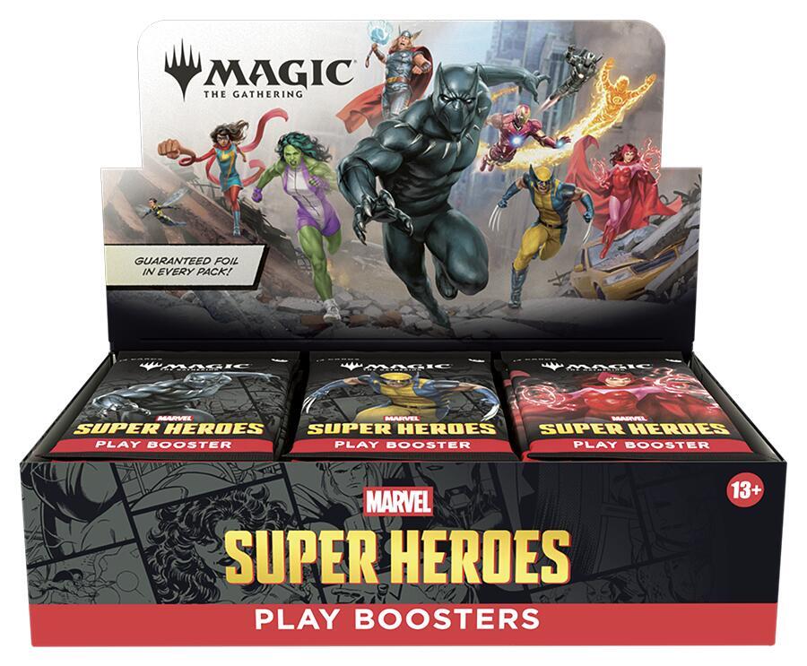 marvel super heroes play booster preorder in store pickup 6/19/2026