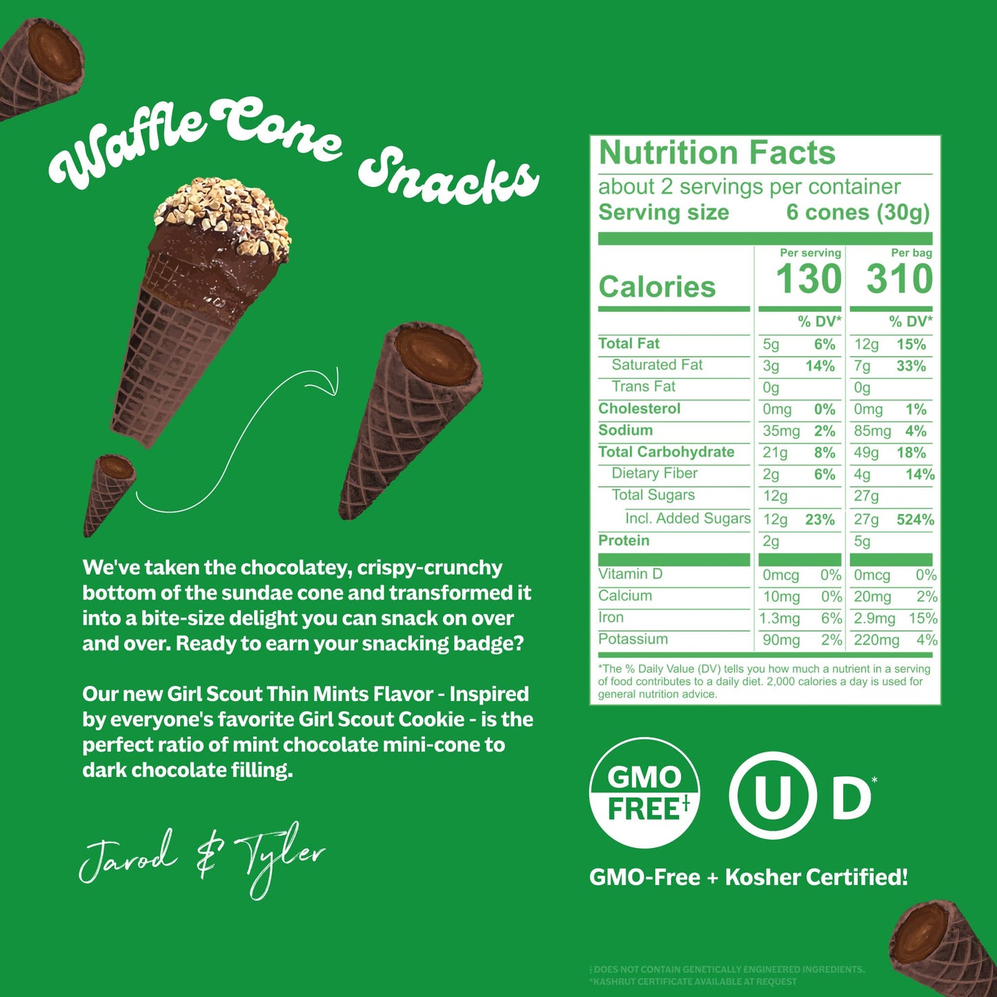 Thin Mint Bite-Sized Waffle Cones Snacks