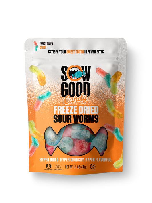 Freeze Dried Sour Worms